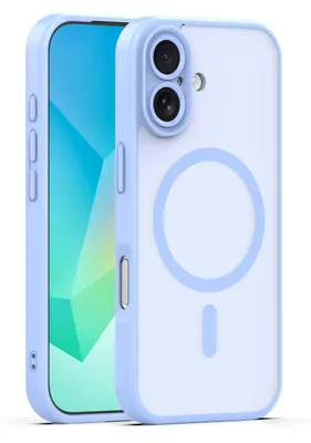 Image de TelForceOne Mag Matt, Obal, Apple, iPhone 17, 16 cm (6,3 pouces), Bleu clair
