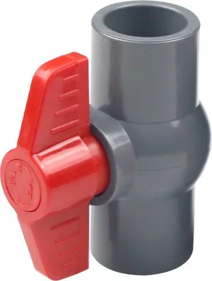 Zdjęcie produktu dla Przemysłowy zawór kulowy z PVC, 40 mm, zawór zewnętrzny
