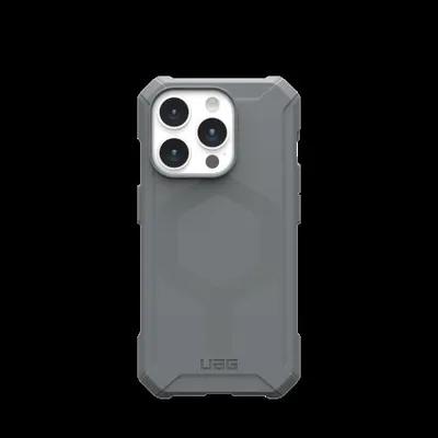 Produktbild von Urban Armor Gear Essential Armos Magsafe, Cover, Apple, iPhone 15 Pro, 15,5 cm (6.1"), Silber