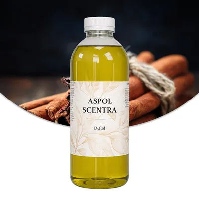 Produktbild von Aspol Scentra Zimt UFIREADY Duftöl für Kerzen 1000 ml, KI-generiertes Bild