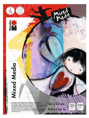 Productafbeelding van Marabu Malblock "Mixed Media", 240 x 320 mm, 300 g/m²