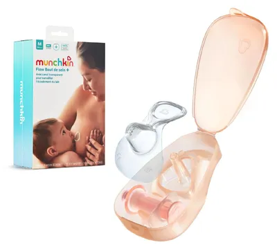 Obrázek produktu pro Munchkin Flow 20 mm Brustwarzenaufsatz | Transparente Stillhilfe | Stillen und Baby Essentials