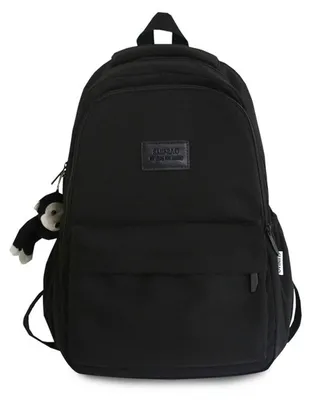 Produktbild von Schulrucksack Daypack mit Laptopfach, wasserabweisend, schwarz