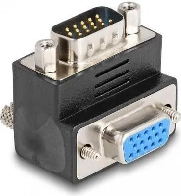 Image de Adaptateur VGA mâle / femelle coudé à 90