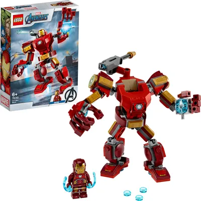 Produktbild von LEGO 76140 Super Heroes Marvel Avengers Iron Man Mech Spielset, Kampf-Actionfigur für Kinder ab 6 Jahren