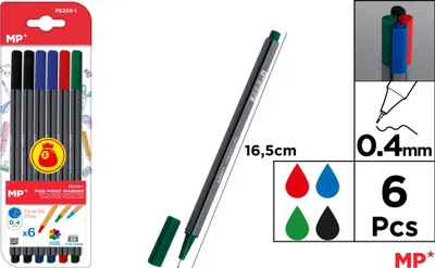 Image de Stylo pour le pouce 0,4 mm 4 couleurs