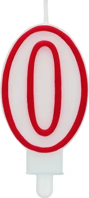 Obrázok produktu pre Narodeninová sviečka 7cm číslo "0"