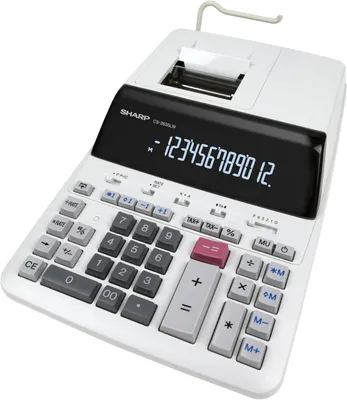 Produktbild von Sharp Tischrechner druckend CS-2635 LW 12 Stellen, schwarz/rot Druck
