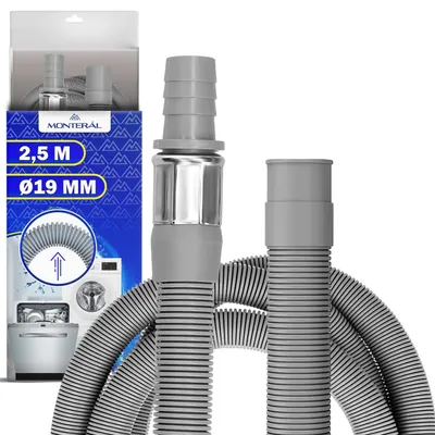 Ablaufschlauch für Waschmaschine & Spüler, 2,5 m, Ø 19 mm