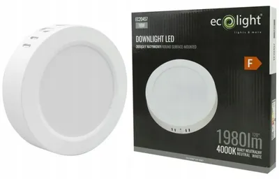 Obrázok produktu pre LED stropný panel 18W 4000K 1980lm Povrchová montáž svietidla Plafond Luminaire