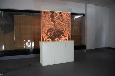 Produktbild von Wasser Wand Wall Säule mit Unterschrank Trennwand Ragal Vitrine Wasserwände LED