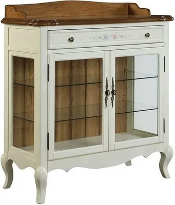 Produktbild von Vitrine Weiß Holz 107 x 47 x 122 cm JVmoebel