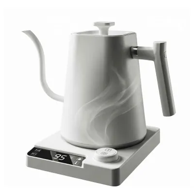 Produktbild von Hervorragender Wasserkocher mit Schwanenhals, Temperaturregelung 40–100°C, 1L, 1200W, Warmhaltefunktion für Kaffee und Tee
