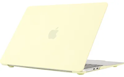 Produktbild von Mobigear Cream Matte Schutzhülle für MacBook Air 15 Zoll (2023-2026), Hartschale, MacBook Case - Gelb - Modell A2941 / A3114 / A3241 / A3448