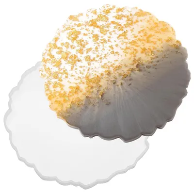Immagine prodotto di Stampo in silicone per colata, forma irregolare e rotonda, ideale per vassoi e decorazioni