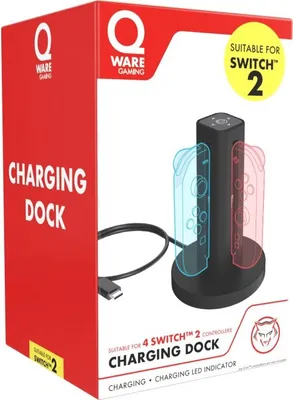 Produktbild von Qware Ladegerät Docking Station für Nintendo Switch 2 Controller