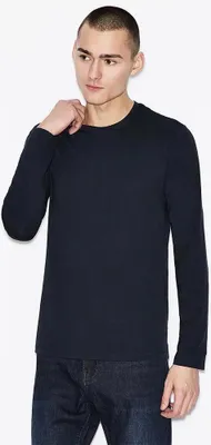 Zdjęcie produktu dla Armani Exchange 8nzm77_zja5z Koszulka z długim rękawem Niebieski M Mężczyźni Niebieski M