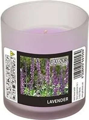 Produktbild von Papstar Duftkerzen im Glas, Lavendel, Ø 70 mm · 77 mm, "Flavour", 6 Stück