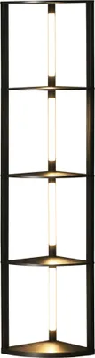Produktbild von HOMCOM Stehlampe LED 24 W Stehleuchte mit 4 Ablagen, E27 Sockel, für Wohnzimmer