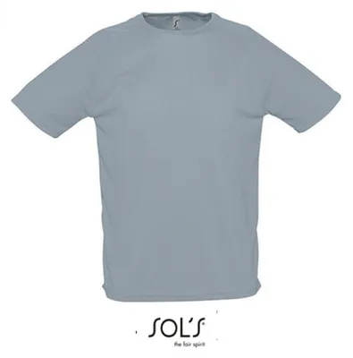 Image de SOLs 11939 | T-shirt de sport raglan pour homme - Couleur : Pure Grey - Taille : XS