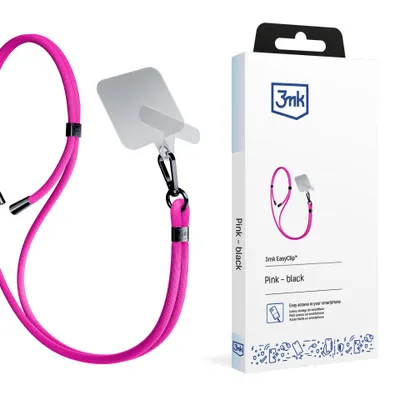 Produktbild von 3MK EasyClip, Handy, Nylon, Zink, Schwarz, Pink, Karton mit Aufhänger