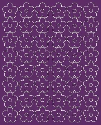 Produktbild von Wandaufkleber Fensterblumen 3 cm Aufkleber 48 Stück lila matt