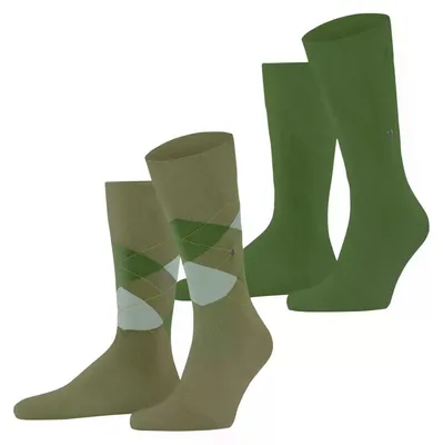Productafbeelding van Burlington heren sokken, model Everyday Argyle Mix, multipack, maat M, katoen, met patroon