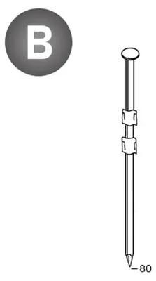 Image de 2 200 Pointes en Bande P.E 20° Lisses - 3.1x80 mm - D-Work