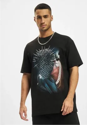 Produktbild von Mister Tee Thorned Mask Oversize Kurzarm-t-shirt Schwarz XS Mann Schwarz XS