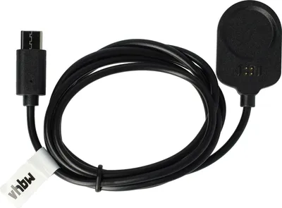 Produktbild von vhbw USB Ladekabel Ersatz für Garmin 010-13225-14 für Smartwatch Fitnesstracker - Dockingstation Schwarz, 100 cm