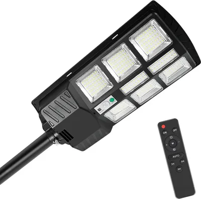 Immagine prodotto di Yakimz 300W lampione da esterno lampione LED con rilevatore di movimento solare