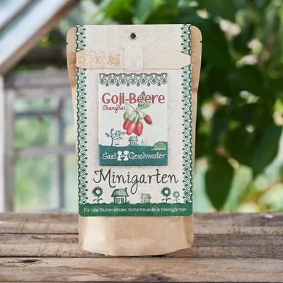Produktbild von Die Stadtgärtner Minigarten Goji-Beere | Komplettes Anzuchtset für dieses Power Food | Gesiebte Erde, bestes Saatgut & eine ausführliche Anleitung