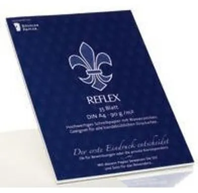 Produktbild von Rössler Papier 2300 32 01 Reflex Korrespondenzpapier - DIN A4, weiß, 35 Blatt