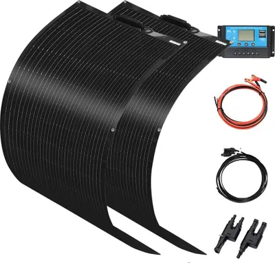 Obrázok produktu pre Flexibilný solárny panel, vysoká účinnosť, prenosný dizajn, súprava 12 V 200 W