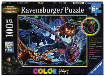 Produktbild von Leuchtende Dragons Ravensburger 13710, 100 Teile