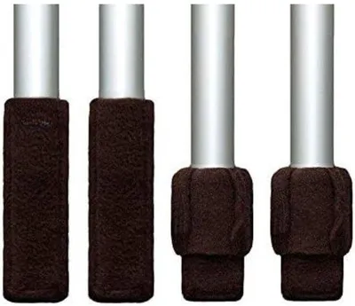 Productafbeelding van Famanu Elastische stoelpotenbeschermers - Omtrek 4,5–6 cm - Beschermt tegen krassen en voorkomt wegglijden - Bruin