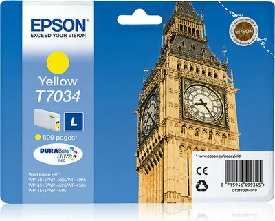 Image de EPSON C13T70344010 für WorkForcePro 4000/4500 gelb L(T)
