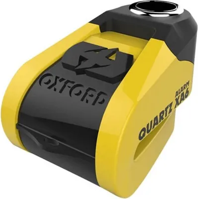 Obrázek produktu pro OXFORD Quartz XA6 Zámek brzdového kotouče s alarmem - Ø6 mm žlutý/černý