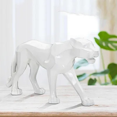 Produktbild von Nerioo - Statue, Weiß, Pantherstatue