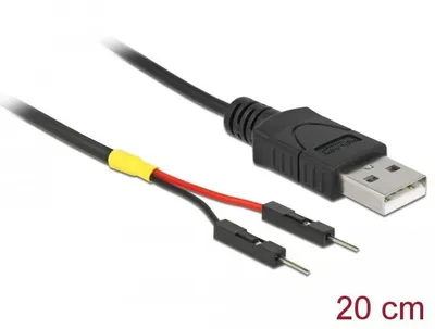 Produktbild von DeLOCK 85401, 0,2 m, USB A, Schwarz