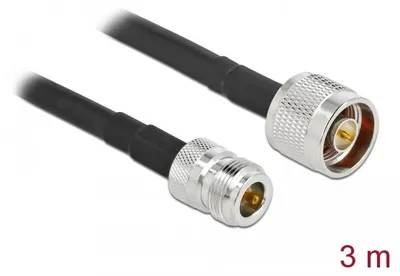 Image de DELOCK Antennenkabel N Stecker zu N Buchse LMR/CFD300 3m
