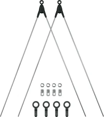 Immagine prodotto di SKS - Montanti di ricambio BLUEMELS BASIC 26-29" per ruota anteriore, argento, con sistema di sicurezza ASR...