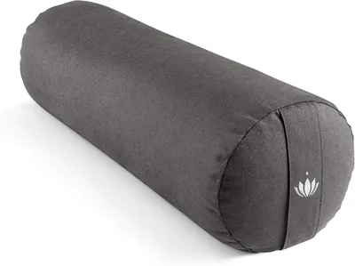 Productafbeelding van Yoga-rol voor Yin Yoga - 24 cm - Yoga-rol met vulling van spelt - Wasbare katoenen hoes - Yogakussen voor herstellende yoga - GOTS-gecertificeerd