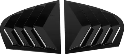 Immagine prodotto di Coppia di coprivetri posteriori per auto, eleganti prese d'aria laterali per serie 5 E60 dal 2004 al 2010, nero lucido