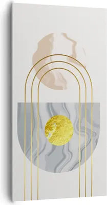 Produktbild von Bild auf Leinwand - Leinwandbild - Einteilig - Modern Gold abstrakt - 65x120cm - Wand Bild - Wanddeko - Wandbilder - Leinwanddruck - Bilder - Wanddekoration - Leinwand bilder - PA65x120-4574
