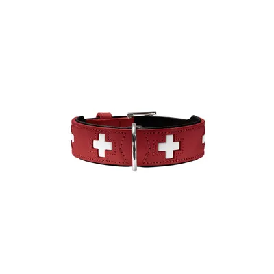 Produktbild von Hunter Halsband Swiss rot/schwarz, Größe: 55 cm / Breite: 3,9 cm