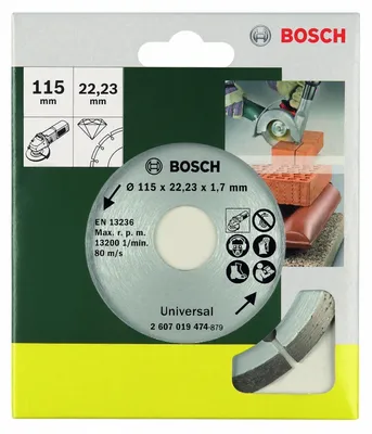 Produktbild von Diamanttrennscheibe für Baumaterial, Durchmesser: 115 mm
