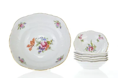 Produktbild von Thun 1794 Bernadotte, Kompottgarnitur, Gartenblumen, Thun, 7 d.
