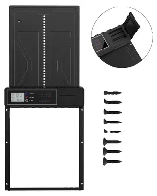 Obrázek produktu pro Automatické dveře do kurníku, napájené solární energií, s bezpečnostní funkcí proti přivření, napájené bateriemi