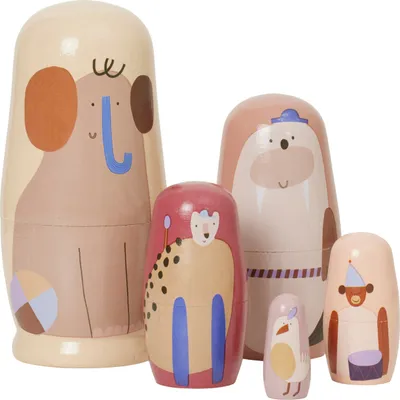 Produktbild von Critter Nesting Dolls - Multi 1104266399